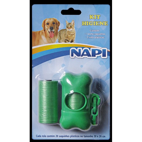 KIT HIGIENE 2 ROLOS (20 SACOS)+COLETOR