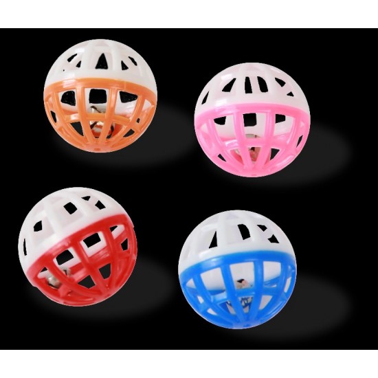 BOLA COM GUIZO (4 PCS) 4CM BG-17