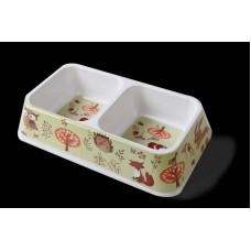 CD-06 - COMEDOURO MELAMINA DUPLO RETANGULAR