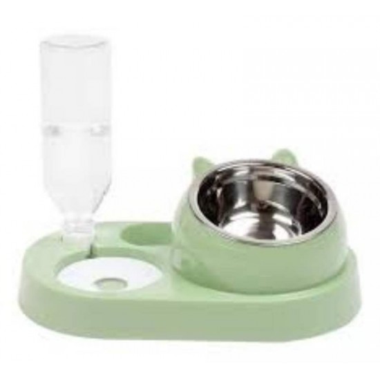 COMEDOURO E BEBEDOURO DUPLO GATINHO500ML