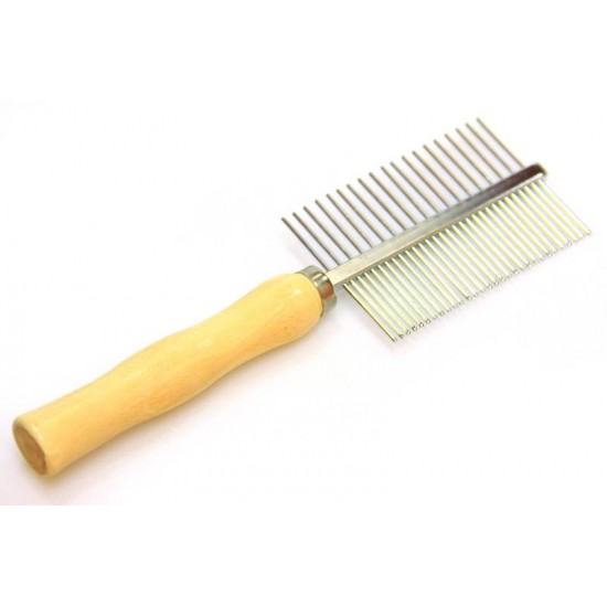 PENTE PET CABO MADEIRA DUPLO 49 DENTES